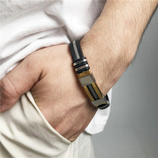 Signatur Quartz Læderur & Armbåndsæt