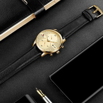 Luksus Chronograph Holdbar Quartz Ur