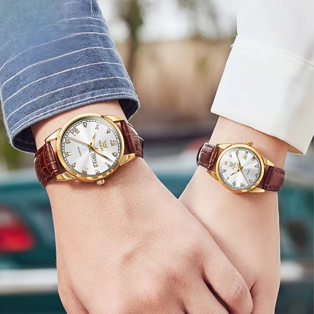 Forretningsstil Analog Quartz Parur