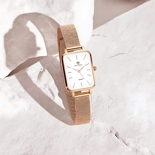 Mesh Band Minimalist Quartz Ur