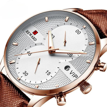 Luksus Chronograph Holdbar Quartz Ur