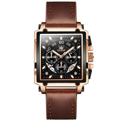 Mode Kvadrat Ur Chronograph