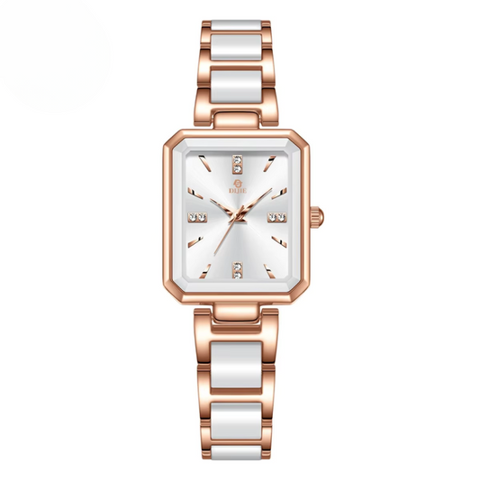 Luksus Diamant Firkantet Kvarts Chic Ur