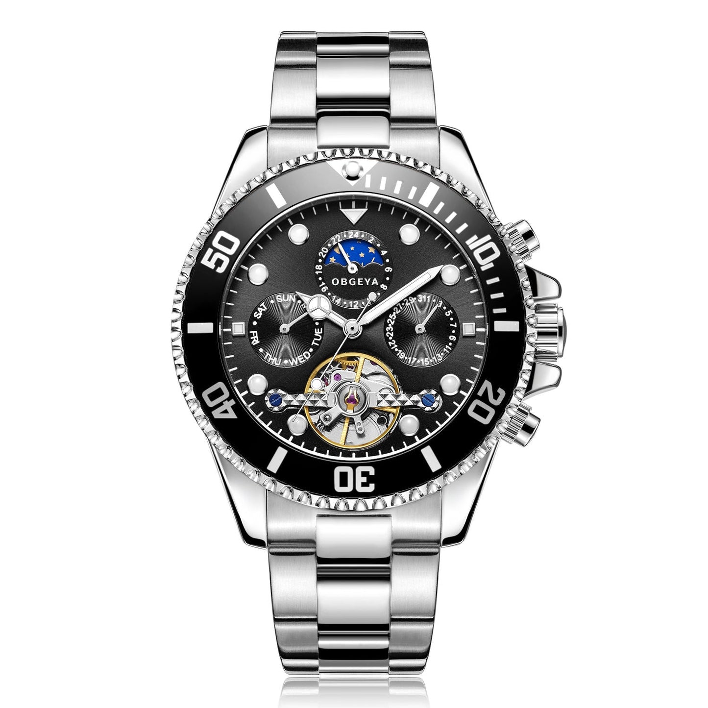 Rustfri Automatisk Tourbillon Ur