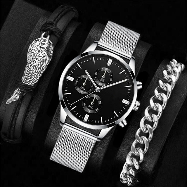 Heritage Chronograph Ur og Armbånd Sæt