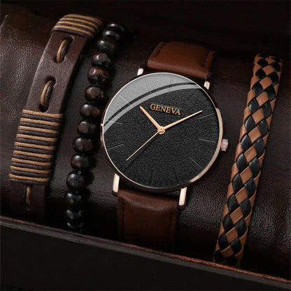 Letvægts Minimalistisk Business Ur & Armbånds Sæt