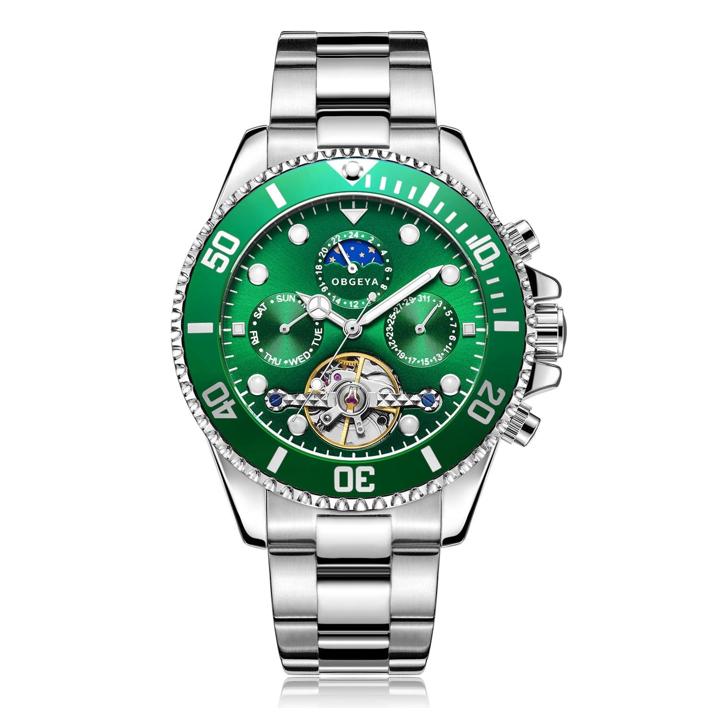 Rustfri Automatisk Tourbillon Ur