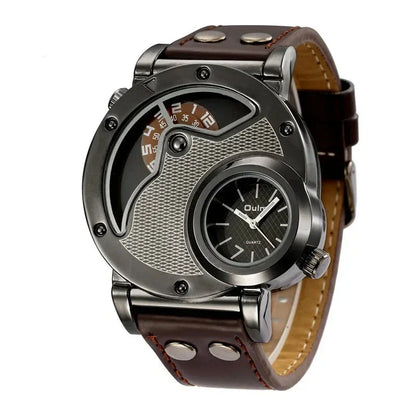 Luksus Dual Time Kvarts Ur