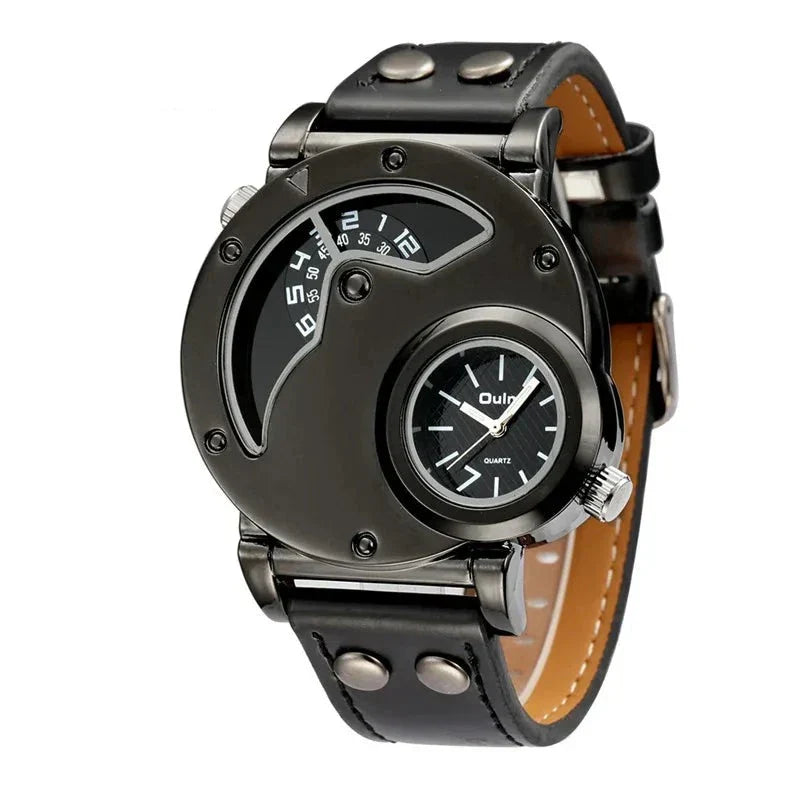 Luksus Dual Time Kvarts Ur