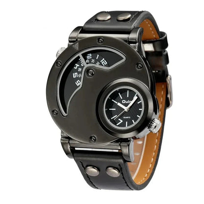 Luksus Dual Time Kvarts Ur