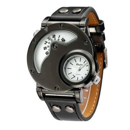 Luksus Dual Time Kvarts Ur