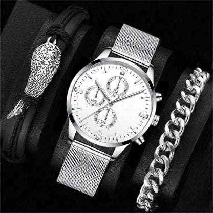 Heritage Chronograph Ur og Armbånd Sæt