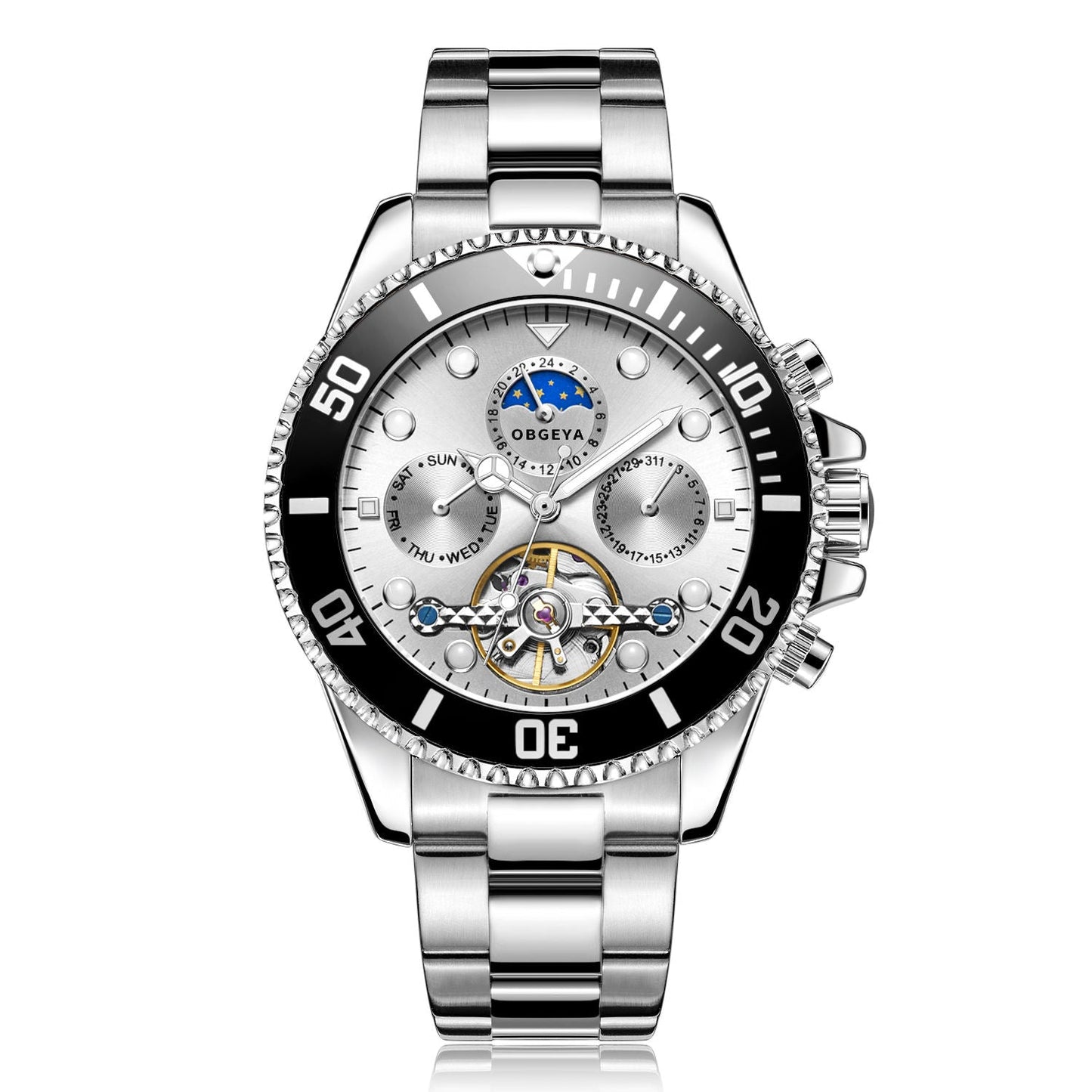 Rustfri Automatisk Tourbillon Ur