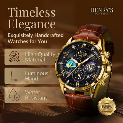 Elegant Månefase Ur
