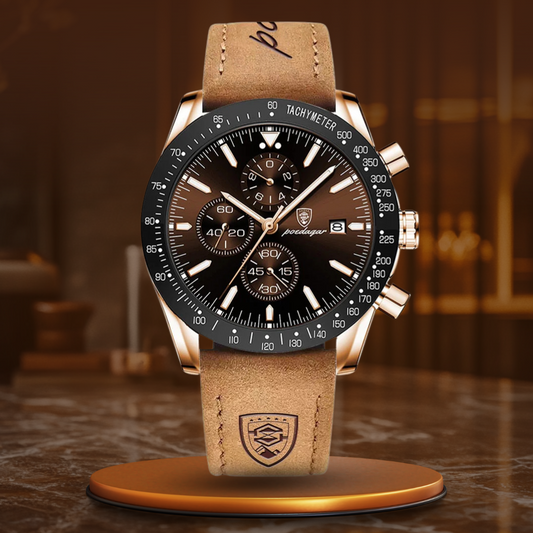 Lysende Dato Chronograph Ur