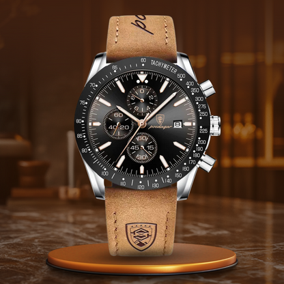 Lysende Dato Chronograph Ur