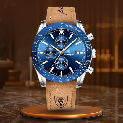 Lysende Dato Chronograph Ur