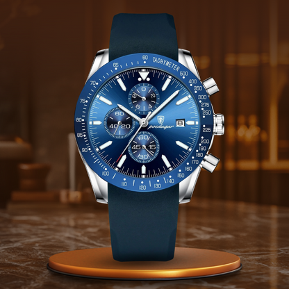 Lysende Dato Chronograph Ur