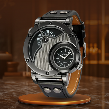 Luksus Dual Time Kvarts Ur