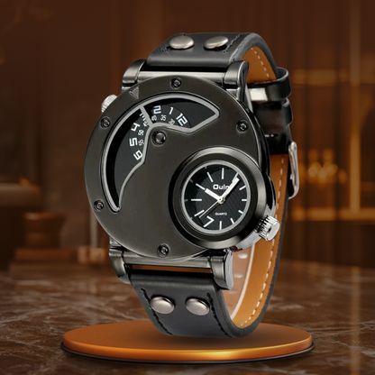 Luksus Dual Time Kvarts Ur