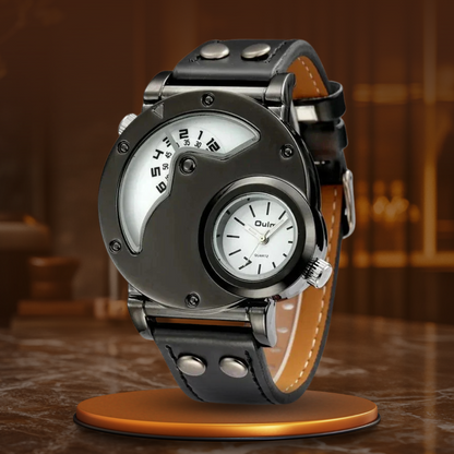Luksus Dual Time Kvarts Ur