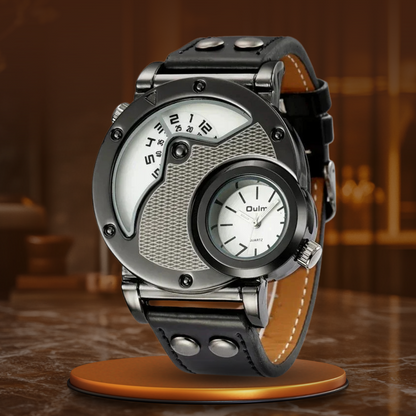 Luksus Dual Time Kvarts Ur