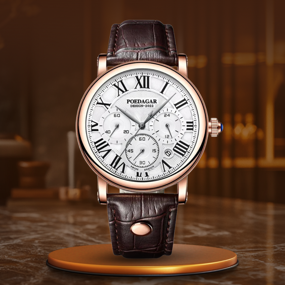 Luksuriøs Casual Fashion Chronograph Ur