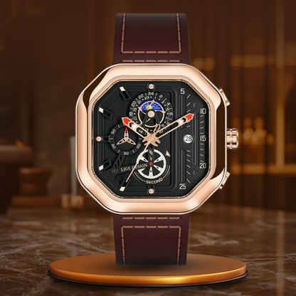 Luksus Kvarts Chronograph Ur