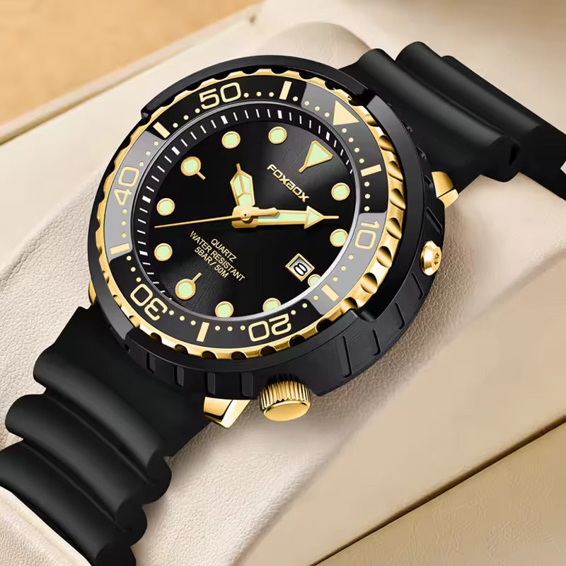 Mode Silikone Rem Chronograph Sportsur