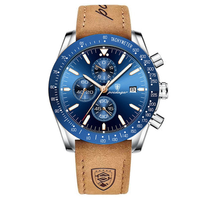 Lysende Dato Chronograph Ur