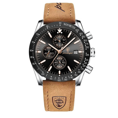 Lysende Dato Chronograph Ur