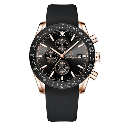 Lysende Dato Chronograph Ur