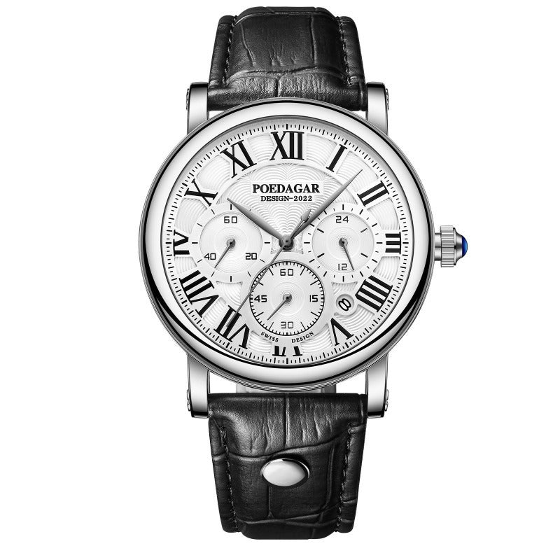 Luksuriøs Casual Fashion Chronograph Ur