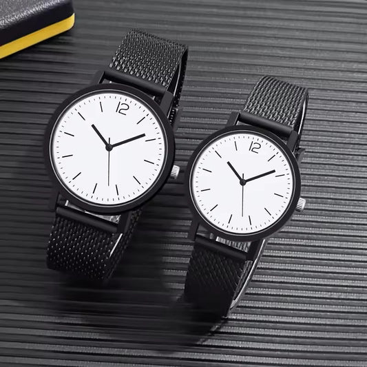 Sort-Tonet Par Quartz Ur