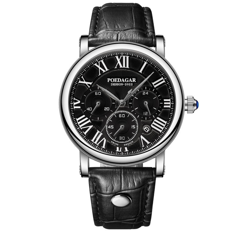 Luksuriøs Casual Fashion Chronograph Ur