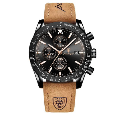 Lysende Dato Chronograph Ur