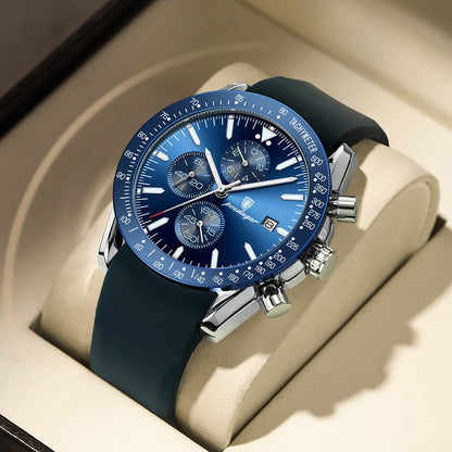 Lysende Dato Chronograph Ur