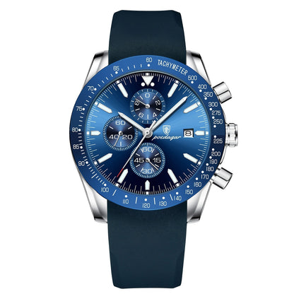 Lysende Dato Chronograph Ur