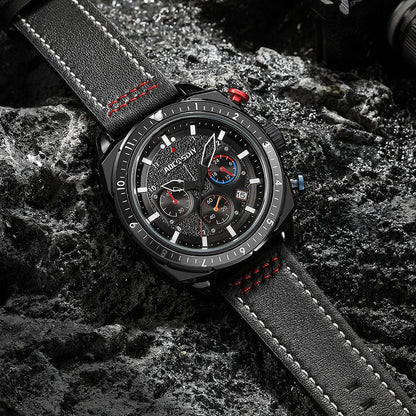 Luksus Chronograph Sport Quartz Ur