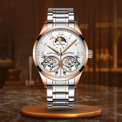 Tourbillon Design Forretnings Mekanisk Ur