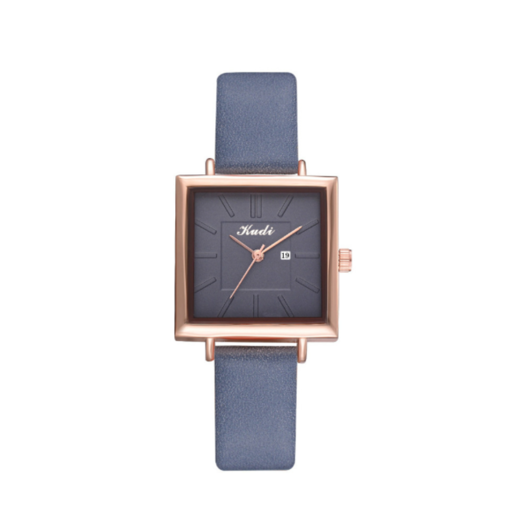 Elegant Firkanet Minimalistisk Quartz Ur