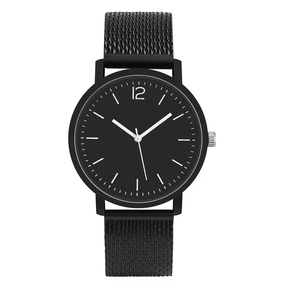 Sort-Tonet Par Quartz Ur